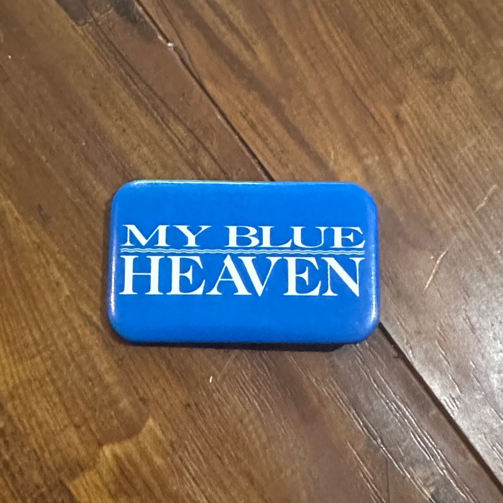Vintage 1990 My Blue Heaven Movie Promo Pinback Button‎